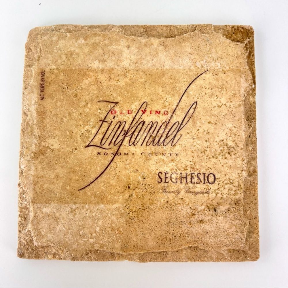 Wine Bottle Coaster Vintage Seghesio Old Vines Zinfandel Sonoma County
